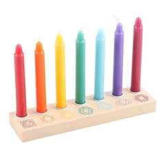 Chakra Candle and Crystal Set