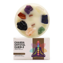Chakra Crystal Candle - Seven Chakras
