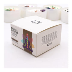 Chakra Crystal Candle - Seven Chakras