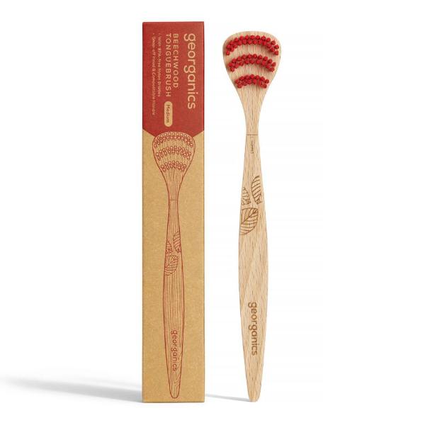 Beechwood Tongue Brush
