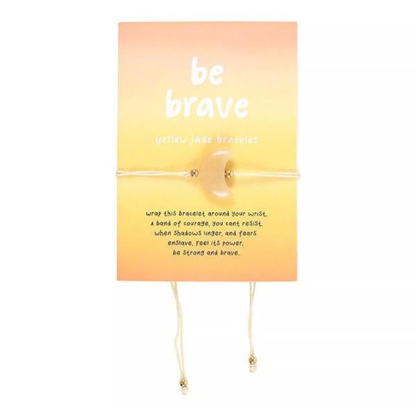 Be Brave Jade Moon Bracelet