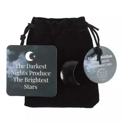 Crystal Moon - Black Obisidian