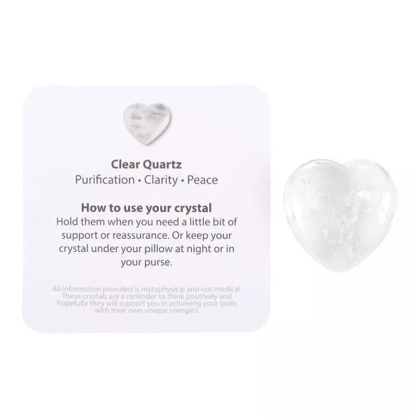 Small Heart - Clear Quartz