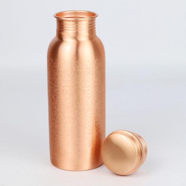 Blossom Etching Copper Bottle (700ml)