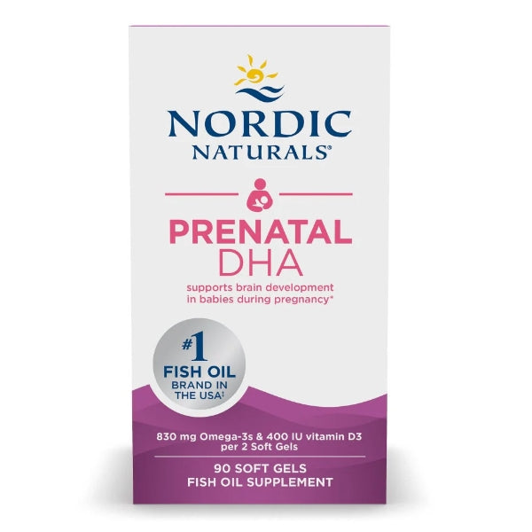 Prenatal DHA, 830mg Omega-3+400 IU D3 (90softgels)