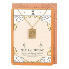 Tarot Necklace - The Wheel of Fortune
