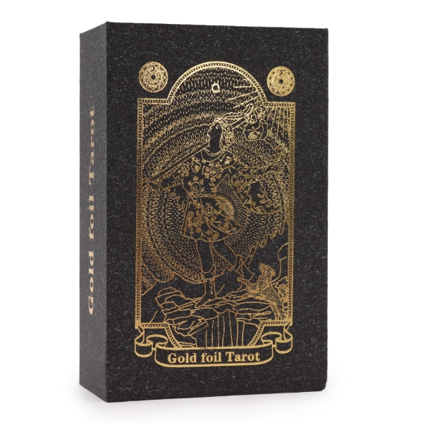 Gold Foil Tarot Set with Book
