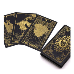 Gold Foil Tarot Set with Book
