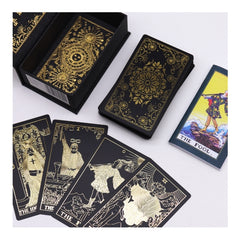 Gold Foil Tarot Set with Book