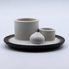 Palo Santo Stick & Smudge Holder - White