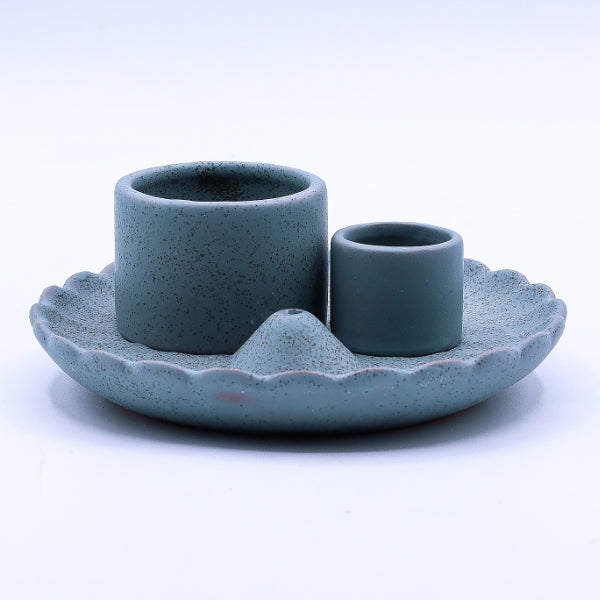 Palo Santo Stick & Smudge Holder - Blue