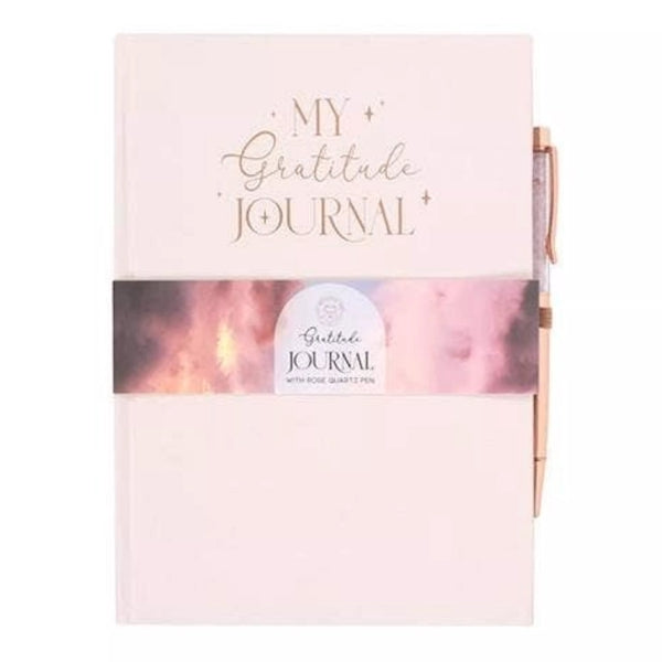 Gratitude Journal with Rose Quartz Pen