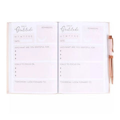 Gratitude Journal with Rose Quartz Pen