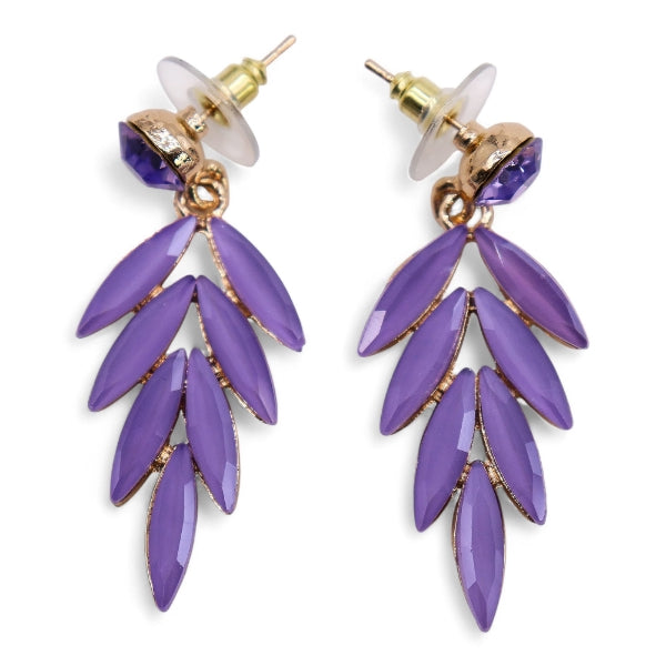 Fairies Glass Earrings - Lavender