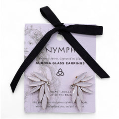 Fairies Glass Earrings - Pearl