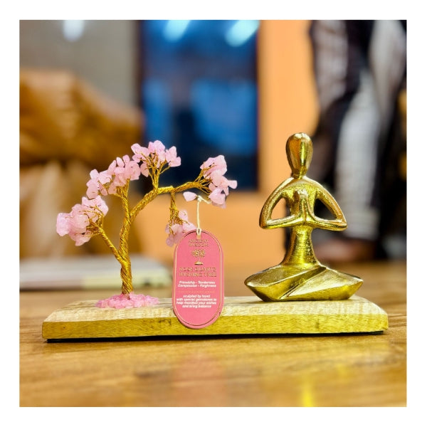 Yoga Garden Tree - Rose Quartz (100 Stones)