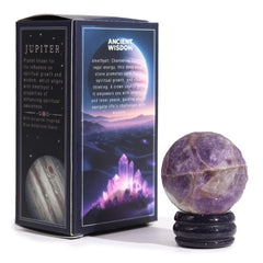 Ametyst Planet on Goldstone Stand - Jupiter