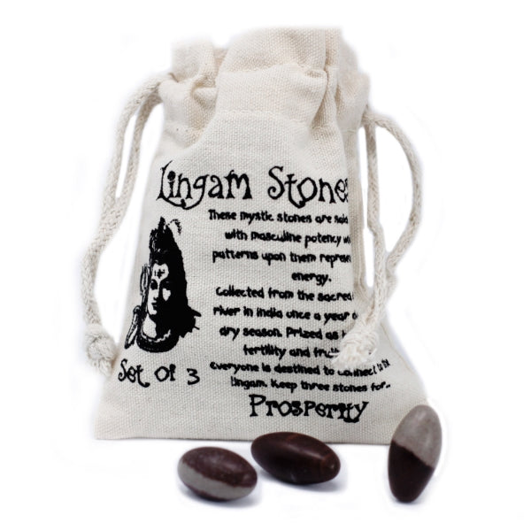 One Inch Lingam Stones - 3 Stones