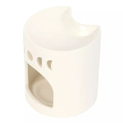 Crescent Moon Oil Burner - White