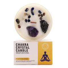 Chakra Crystal Candle - Solar Plexus Chakra
