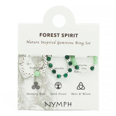 Gemstone Ring Set - Forest Spirit