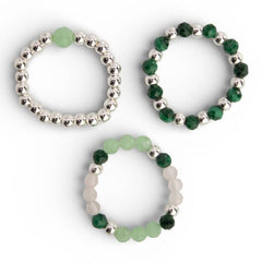 Gemstone Ring Set - Forest Spirit