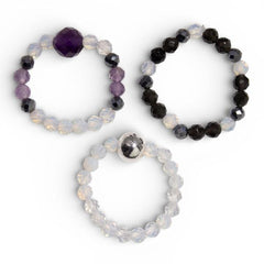 Gemstone Ring Set - Full Moon