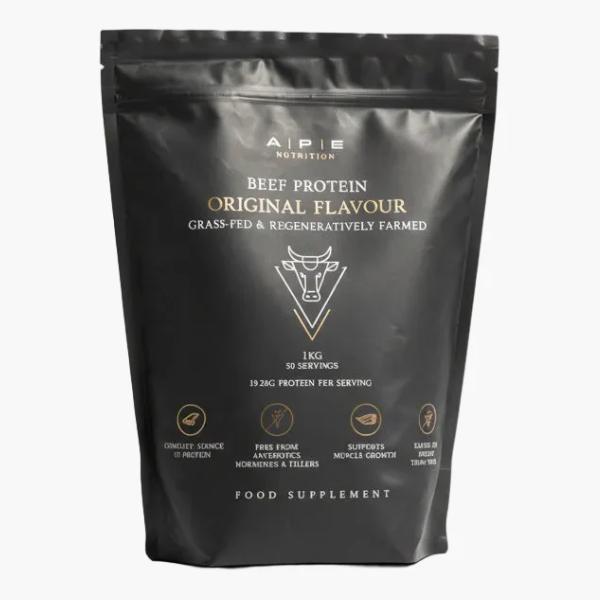 Ape Nutrition Grass-Fed Beef Protein - Unflavoured (1kg)