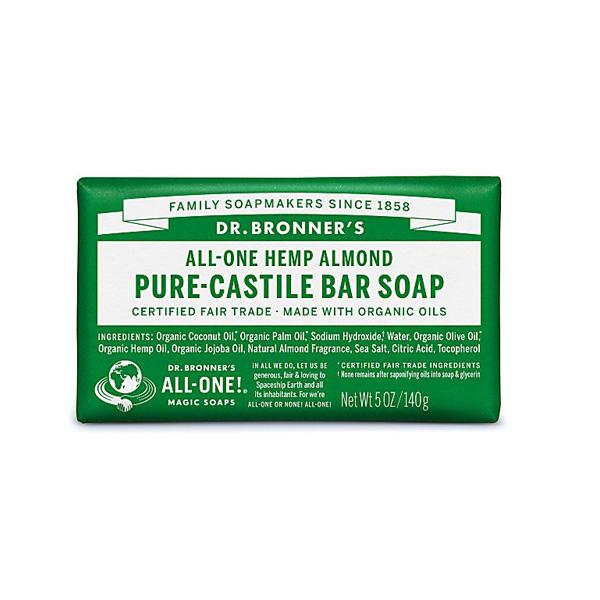 Dr Bronners Hemp Almond Pure Castile Soap (140g)