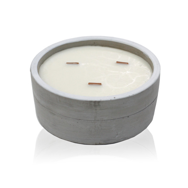 Large Round Candle - Patchouli & Dark Amber