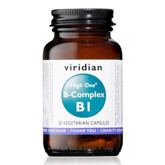 Viridian HIGH ONE™ Vitamin B1 with B-Complex (30caps)