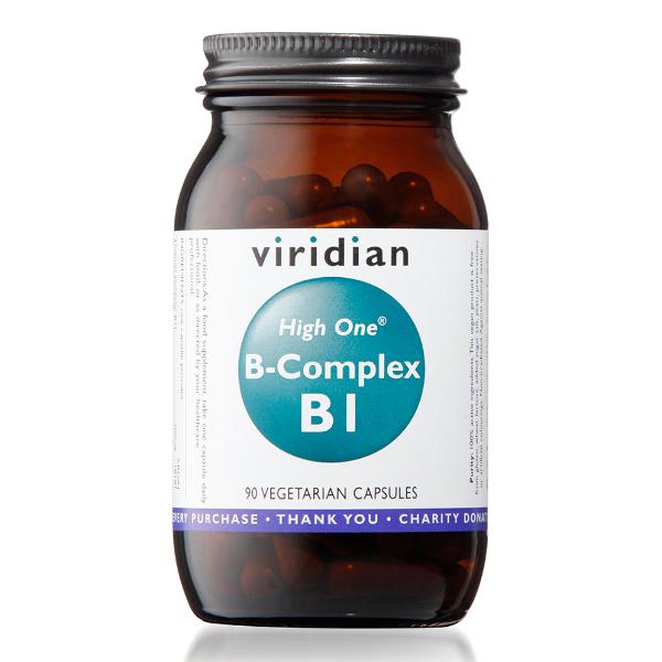Viridian HIGH ONE™ Vitamin B1 with B-Complex (90caps)