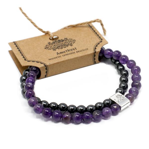 Magnetic Bracelet - Amethyst
