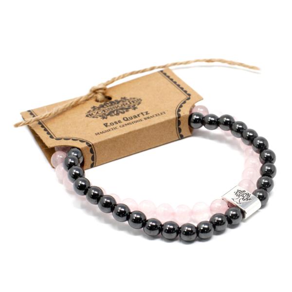 Magnetic Bracelet - Rose Quartz