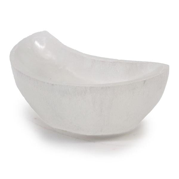 Selenite Moon Bowl (10cm)