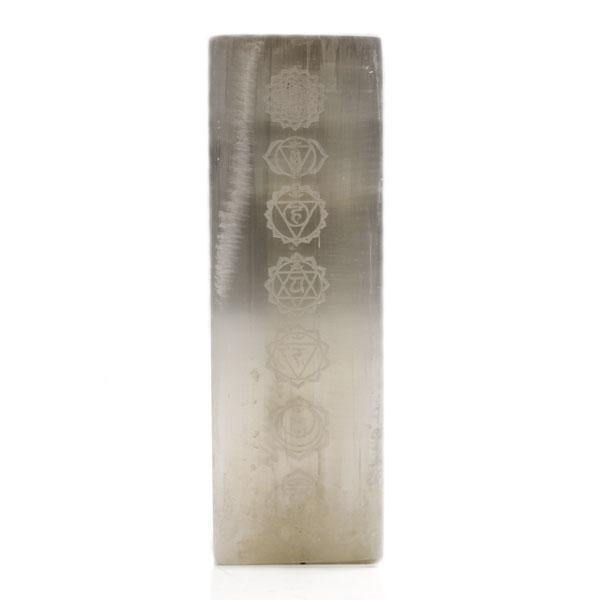 Selenite Block Lamp - Chakra Lamp (25cm)
